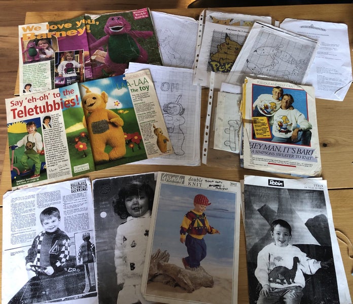 Kids Knitting Patterns Motif Designs Bulk! Over 60 Patterns.. Carousel 1