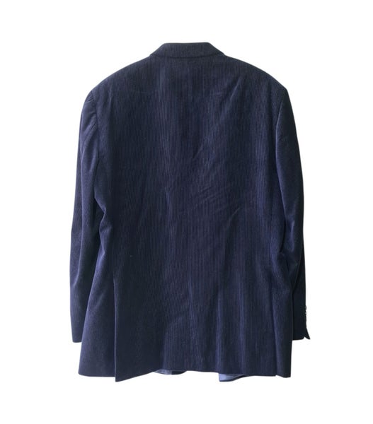 Rembrandt corduroy blazer mens xl (116R) midnight blue 100% pure cotton jacket Carousel 2