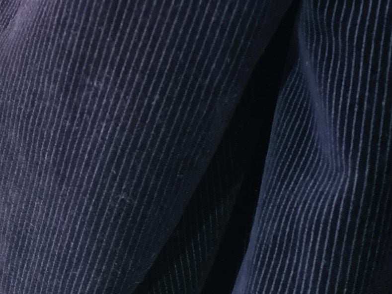 Rembrandt corduroy blazer mens xl (116R) midnight blue 100% pure cotton jacket Carousel 7