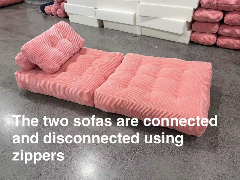 Folding Chair Bed Futon Sofa Bed for Bedroom and Living Room GREY35.4x33.5 Inch Carousel 6