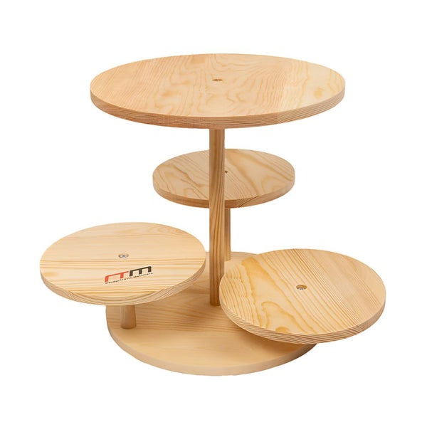 Randy & Travis Machinery 4 Tier Round Dessert Stand Tower Cake Cupcake Display Carousel 1