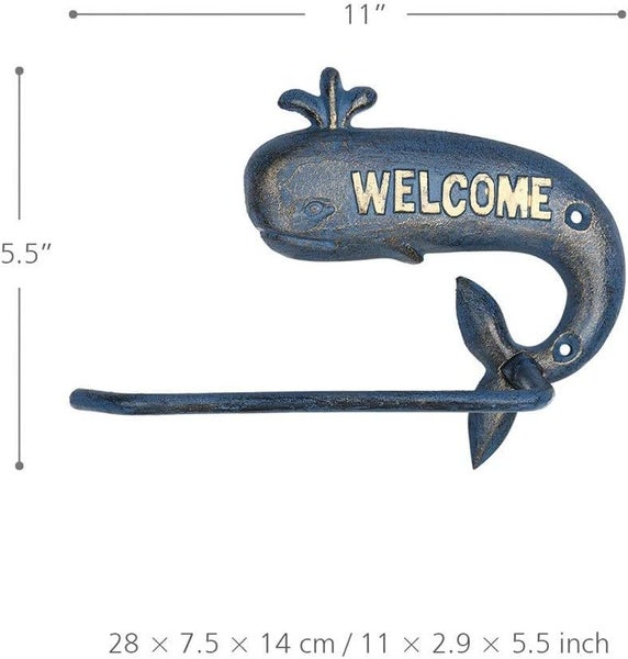 Cast Iron Paper Towel Holder Whale Paper Holder Carousel 2