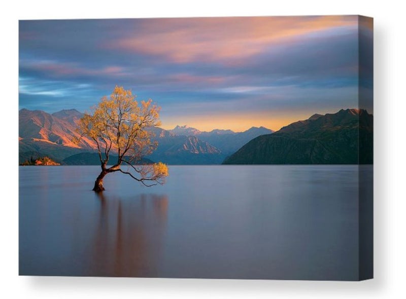 Framed $1 RESERVE 1 Panel Canvas Art Print -landscapes Carousel 1