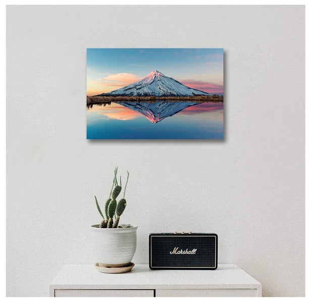 Framed $1 RESERVE 1 Panel Canvas Art Print - Landscape Carousel 1