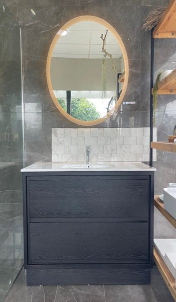 Timber Veneer on Plywood Floorstanding Vanity ROMA-900D Carousel 1