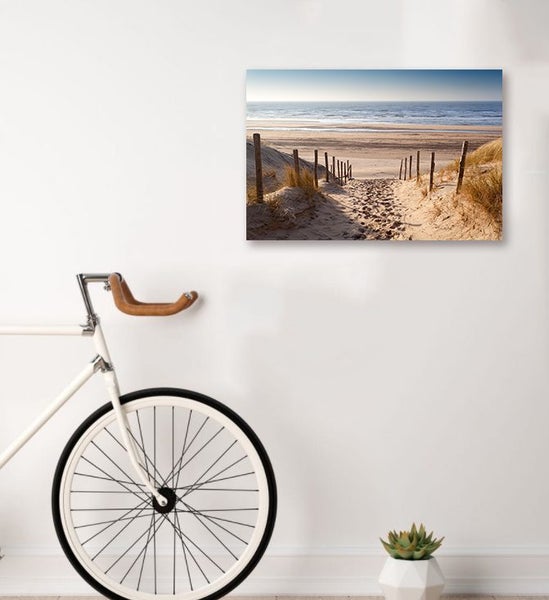 Framed $1 RESERVE 1 Panel Canvas Art Print -Landscapes Carousel 2