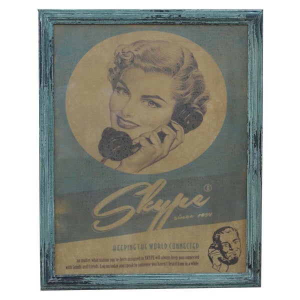 Skype Glass Framed Wall Art Carousel 1