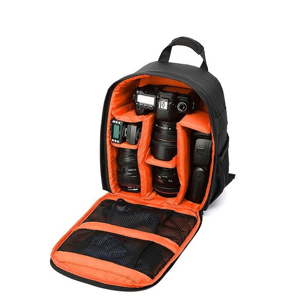SLR/DSLR Camera Bag Waterproof for Canon Sony Digital Lens Medium -Orange Carousel 1