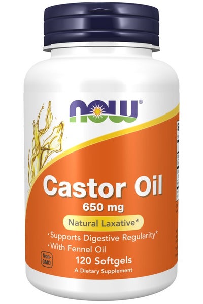 Castor Oil (Digestive Regularity) 650 mg - 120 Softgels Carousel 1