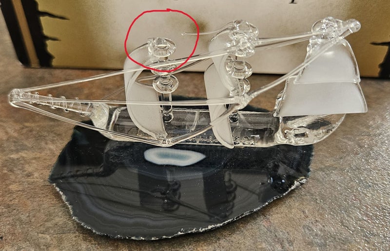 Sailing Ship Glass Sculpture Carousel 5