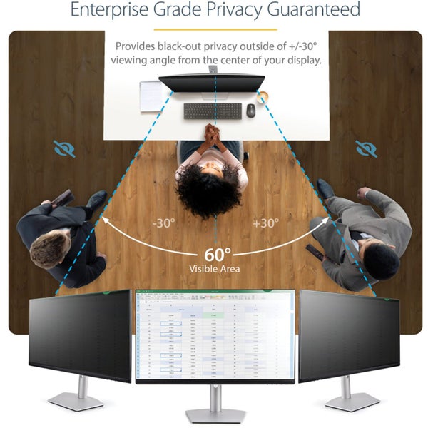 StarTech.com PRIVSCNMON24 Monitor Privacy Screen for 24 inch PC Display - Carousel 2