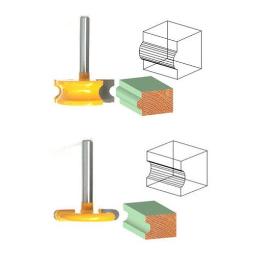 Shank Canoe Bead & Flute Router Bit Set 8mm Shank Carousel 10