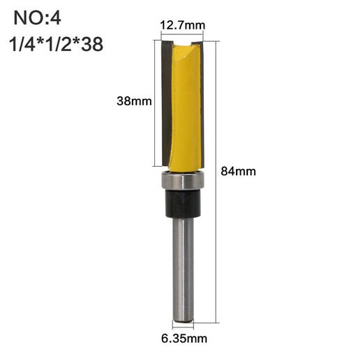 Flush Trim Router Bit 1/4 Inch Shank Pattern Set Carousel 8