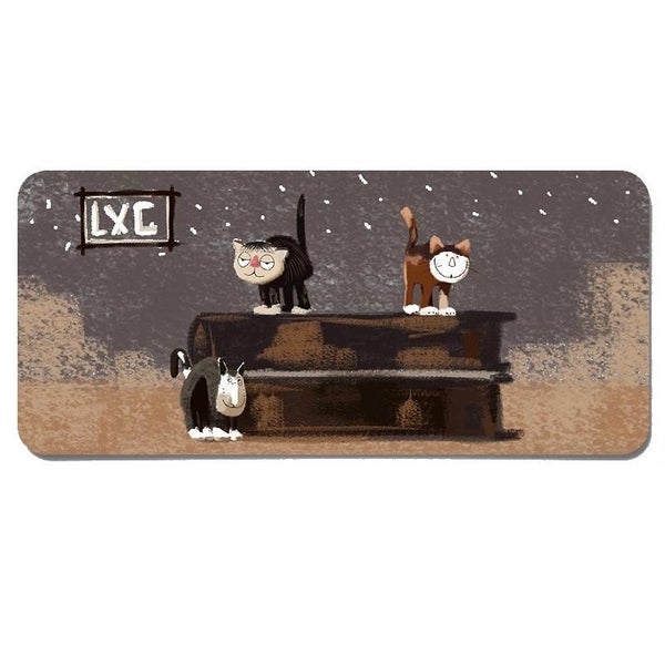 Waterproof Cartoon Mouse Pad Non Slip Design Three Cats Mouse Pads & Wrist Rest Carousel 3