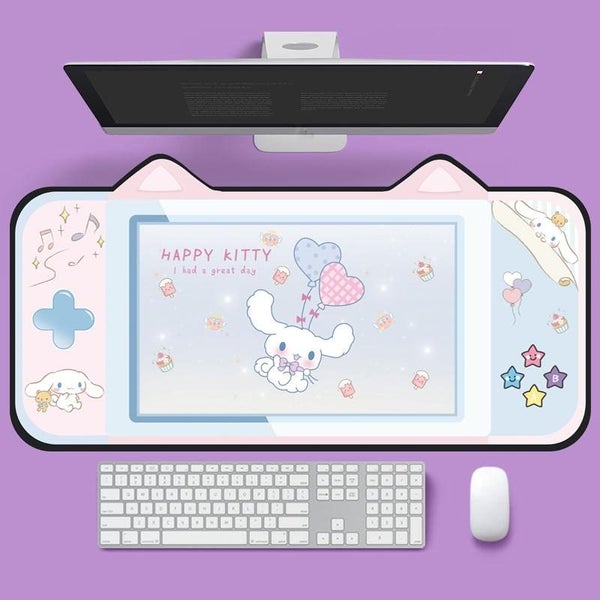 400 X 800 3Mm Cute Cat Ear Desk Pad For Keyboard & Mouse Mouse Pads & Wrist Res Carousel 2