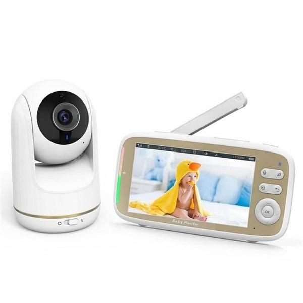 5 Inch Hd Baby Monitor With Built Ptz Rotation For Enhanced Security Baby Monit Carousel 1