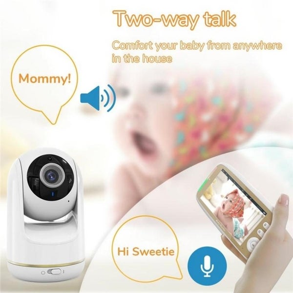 5 Inch Hd Baby Monitor With Built Ptz Rotation For Enhanced Security Baby Monit Carousel 6