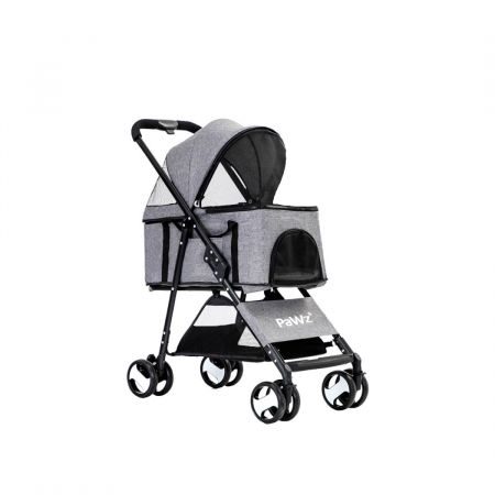 Large Pet Stroller Dog Cat Travel Carrier Pram Foldable Pushchair Outdoor Carousel 1