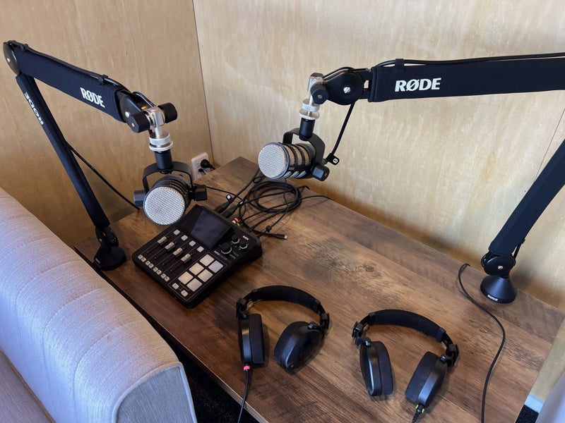 Entire RODE Podcast Duo Audio Setup (used twice) Carousel 1