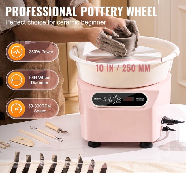 Pottery Wheel 10 Inch Pottery Forming Machine 350W Electric Wheel For Pottery... Carousel 2