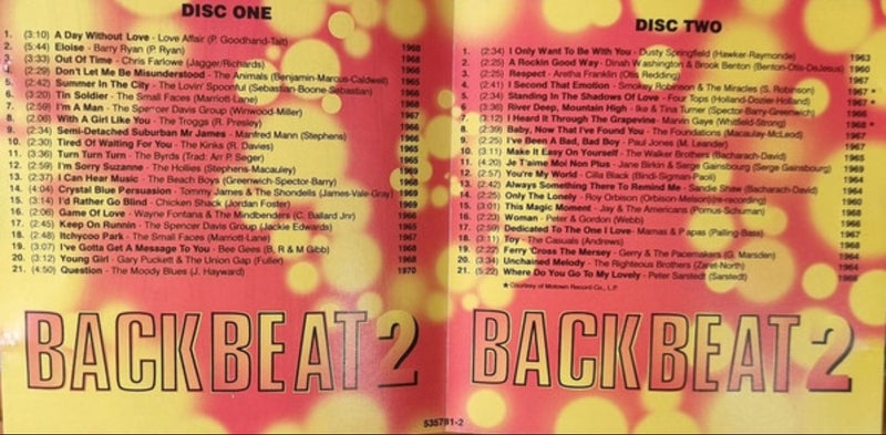 Backbeat 2 The Essential 60’s Hits Collection (2CD) Carousel 2