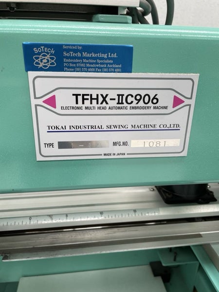 Embroidery Machine 6 head Tajima63617162427138111