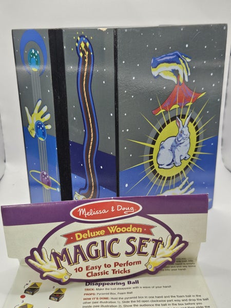 Melissa & Doug Deluxe Wooden Magic Set – 10 Classic Tricks Carousel 1
