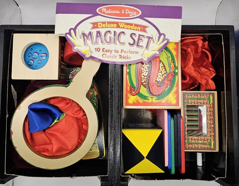 Melissa & Doug Deluxe Wooden Magic Set – 10 Classic Tricks Carousel 2
