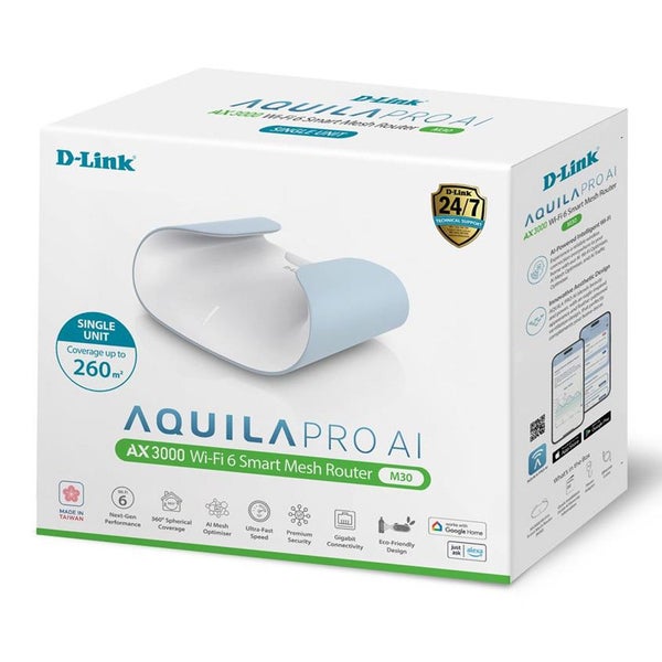 D-Link Aquila Pro AI AX3000 M30 Wi-Fi 6 Smart Mesh Router / Add-On Point Carousel 4