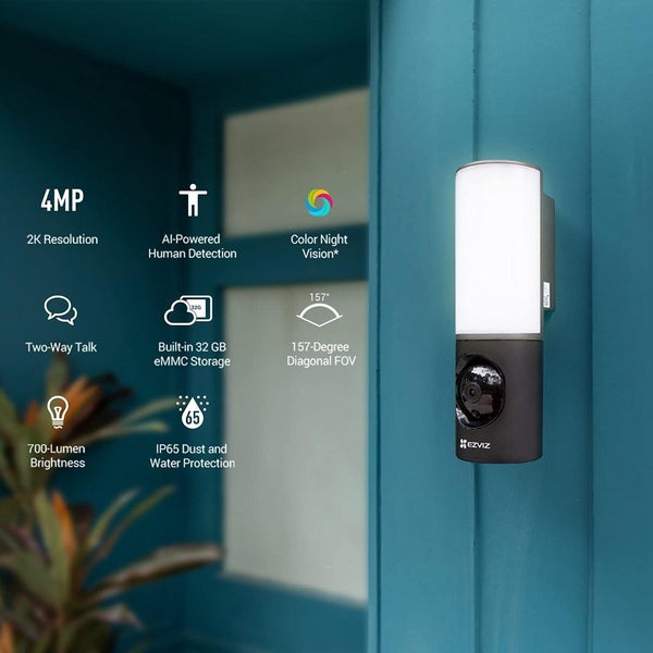 EZVIZ LC3 2K Outdoor Wi-Fi Smart Security Wall-Light Camera Carousel 6