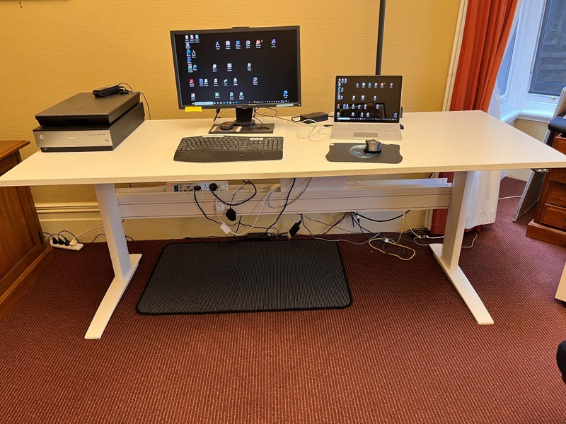 Electric Up-Down Office Computer Desk Carousel 2