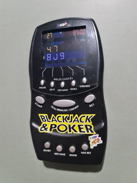 Handheld Electronic Game Blackjack & Poker LCD colour screen issued in 2000 Carousel 1
