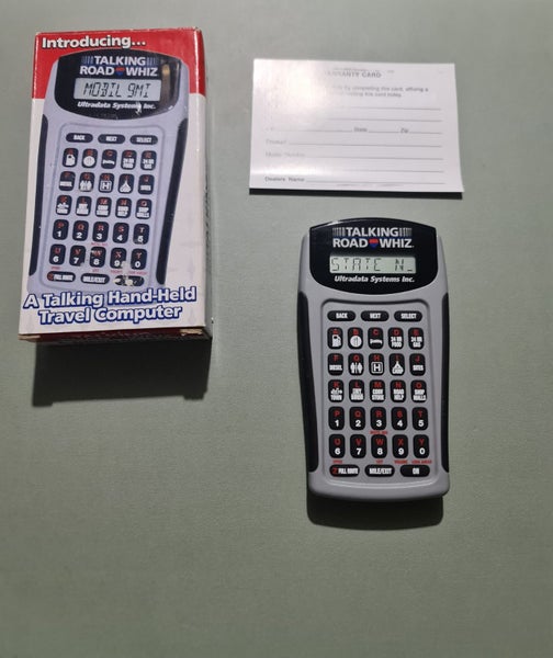 Handheld Talking Road Whiz USA handheld travel computer with box issued 2003 Carousel 1