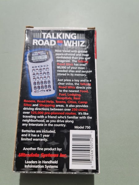 Handheld Talking Road Whiz USA handheld travel computer with box issued 2003 Carousel 2