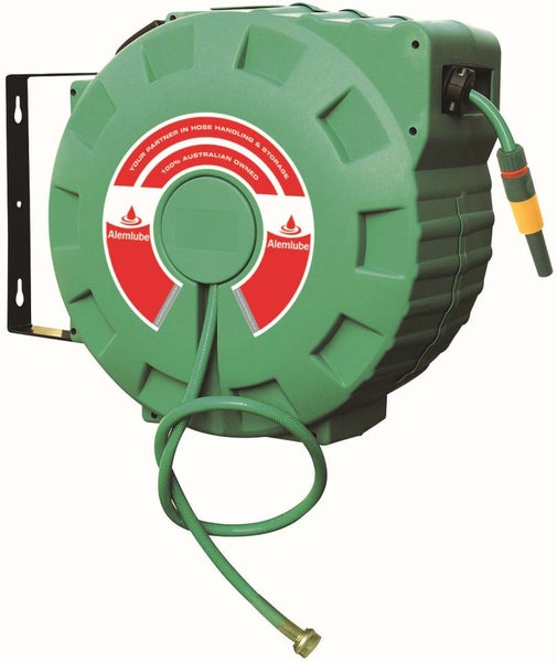 Alemlube S Series Water Hose Reel With Nozzle 12mm x 30m Carousel 1