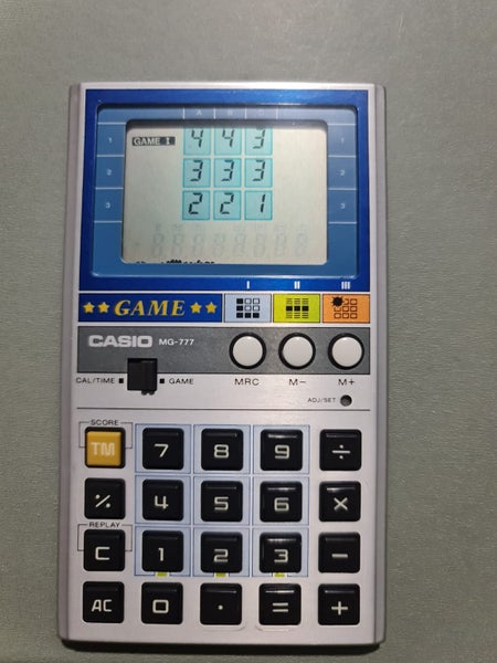 Rare Vintage 1982 Japan Casio MG-777 Game Calculator 3 games READ Carousel 1