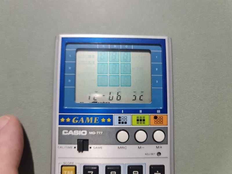Rare Vintage 1982 Japan Casio MG-777 Game Calculator 3 games READ Carousel 7