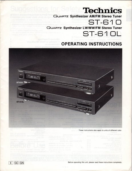 Vintage Technics ST-610 Quartz Synthesizer AM / FM Tuner - Refurbished, Warranty Carousel 4