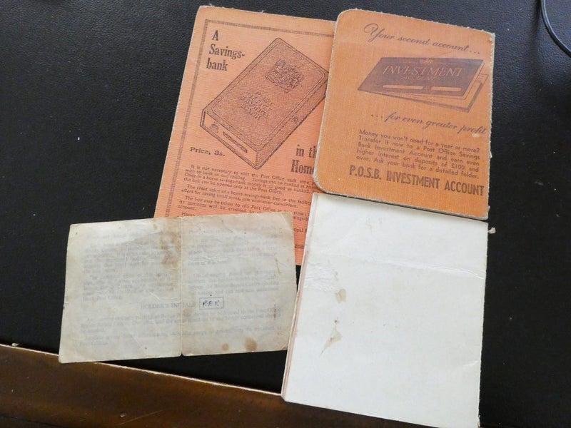 N.Z.Post Savings Books, P.O. Savings-Bank War Gratuity Pass Book & Bonus Bond. Carousel 2