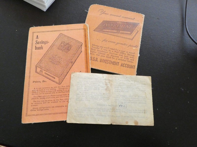 N.Z.Post Savings Books, P.O. Savings-Bank War Gratuity Pass Book & Bonus Bond. Carousel 4