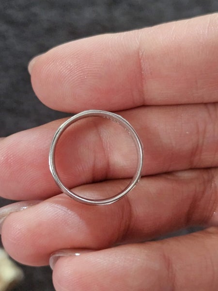 Real Platinum Ring #15 Carousel 1