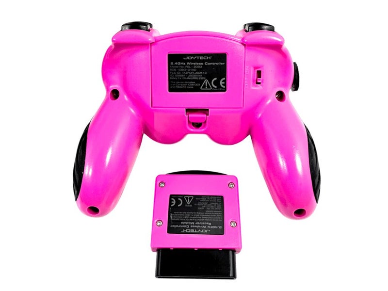 JoyTech WIRELESS PS2 Controller *HOT PINK* (CONTROLLER + ADAPTER) Carousel 2
