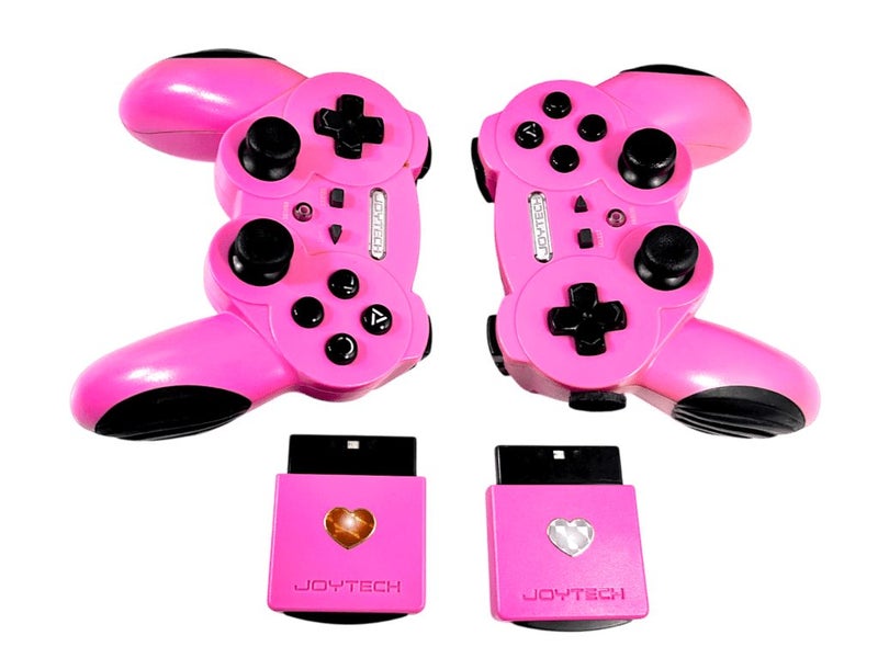 JoyTech WIRELESS PS2 Controller *HOT PINK* (CONTROLLER + ADAPTER) Carousel 4