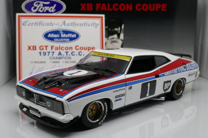 Autoart 1/18 Ford XB GT Falcon Coupe #1 Allan Moffat ATCC Champion 1977 Carousel 1