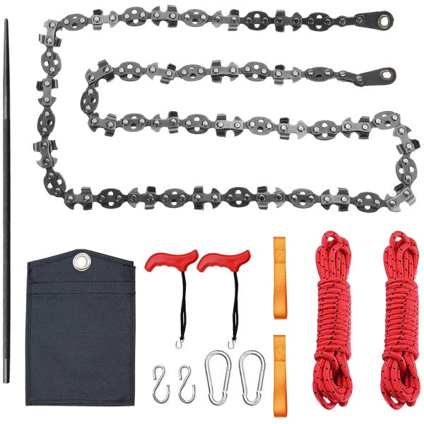 53 Inch Hand Rope Chain Saw Sharp Manual Tree Limb Chain Saw with 68 Carousel 1