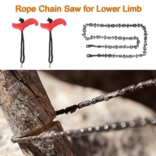 53 Inch Hand Rope Chain Saw Sharp Manual Tree Limb Chain Saw with 68 Carousel 2