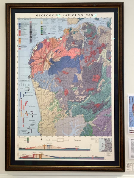 Geological map of Mt. Karioi, Raglan Carousel 1
