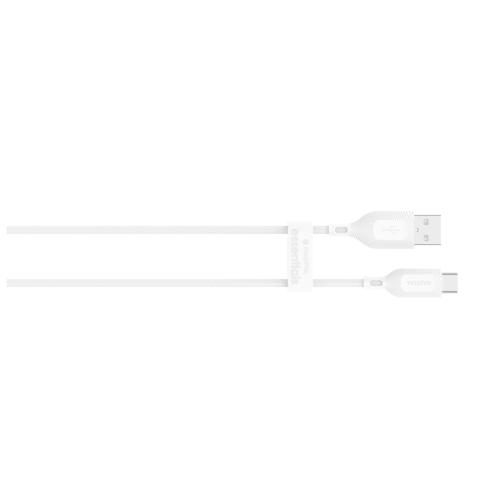 Mophie Essential USB-A to USB-C Cable - 1m - White Soft Braided Nylon Carousel 1