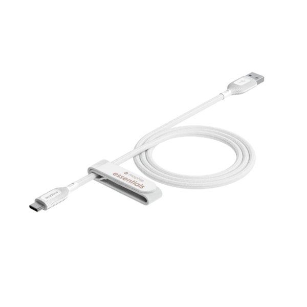 Mophie Essential USB-A to USB-C Cable - 1m - White Soft Braided Nylon Carousel 4