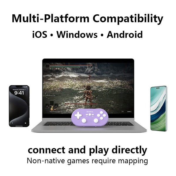 Elosung Slim Wireless Game Controller Multi Platform For Ios Windows Android 800 Carousel 2